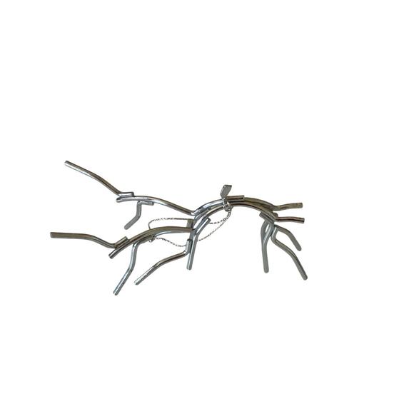 Abstract  Modern Wire Reindeer Sculpture Ornament Christmas - Picture 4 of 4